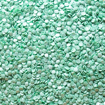 Green Pearl Quin Sprinkles