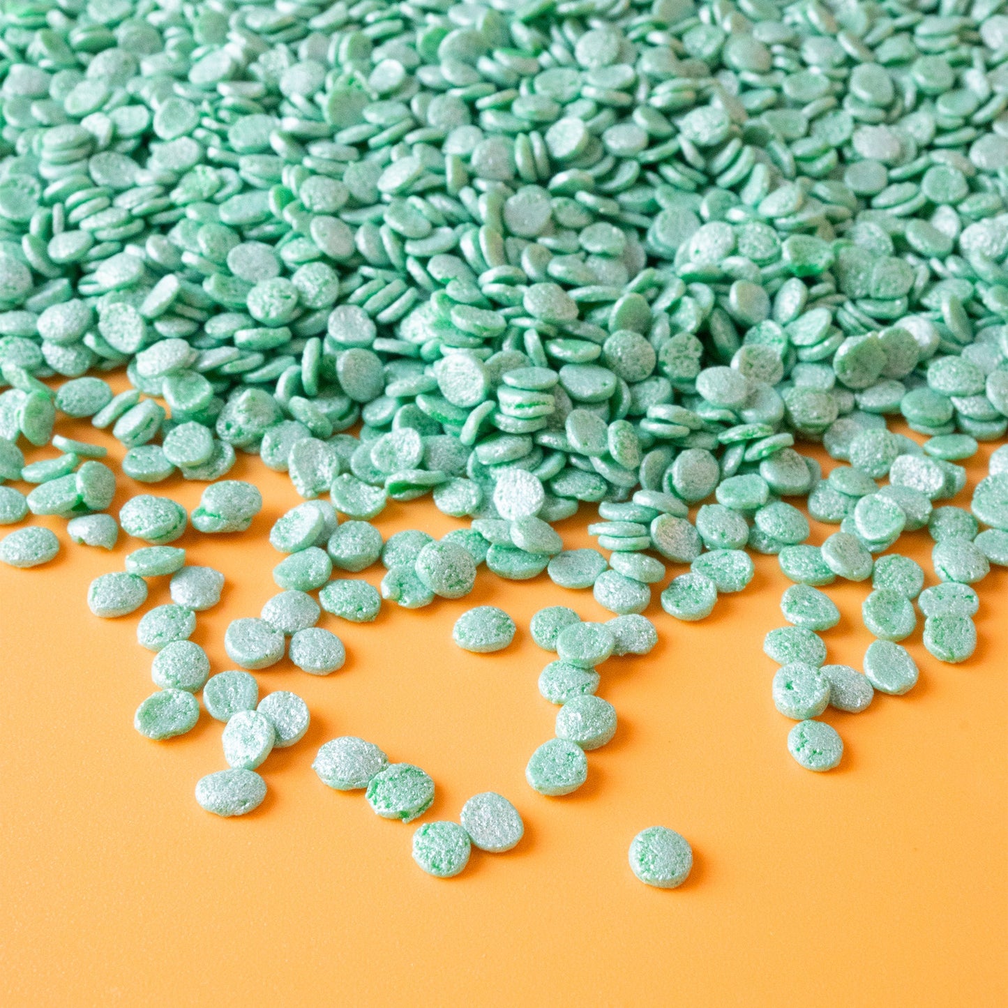 Green Pearl Quin Sprinkles