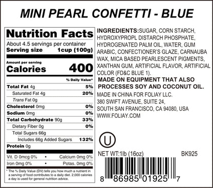 Blue Pearl Quin Sprinkles