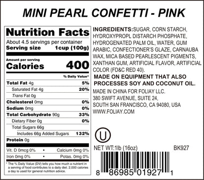 Pink Pearl Quin Sprinkles