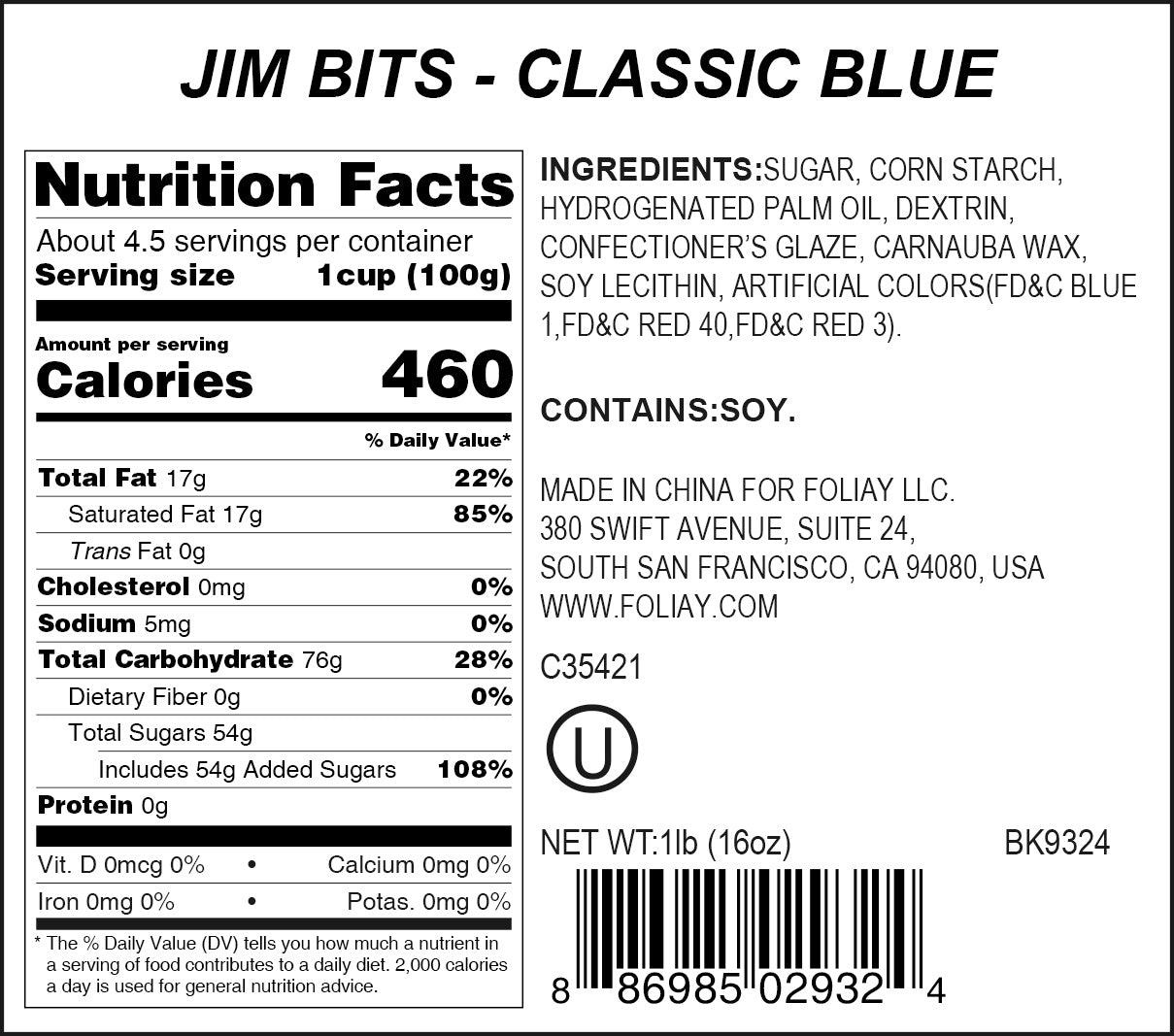 Classic Blue Jimmies Sprinkles