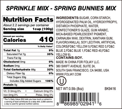 Spring Bunnies Sprinkle Mix