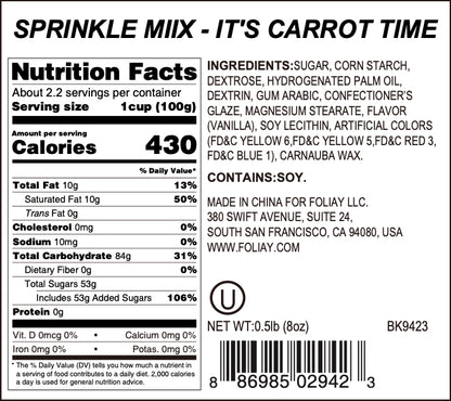 It'S Carrot Time Sprinkle Mix