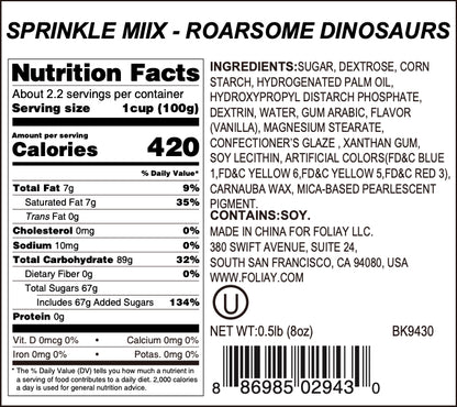 Roarsome Dinosaurs Sprinkle Mix