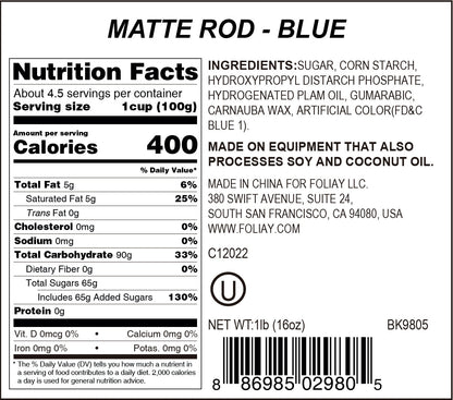 Blue Matte Rod