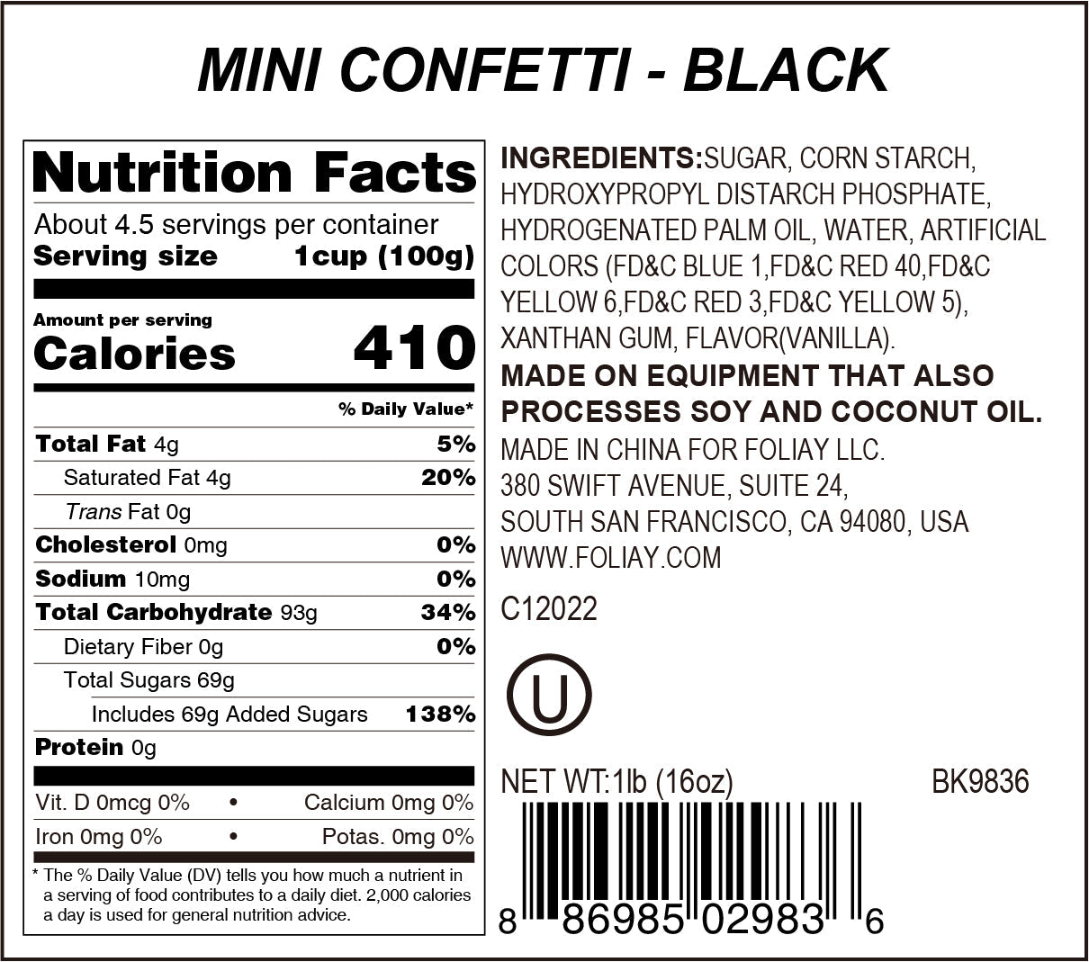 Black Quin Sprinkles
