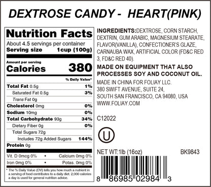 Pink Heart Candy Sprinkles