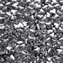 Load image into Gallery viewer, Metallic Silver Heart Candy Sprinkles
