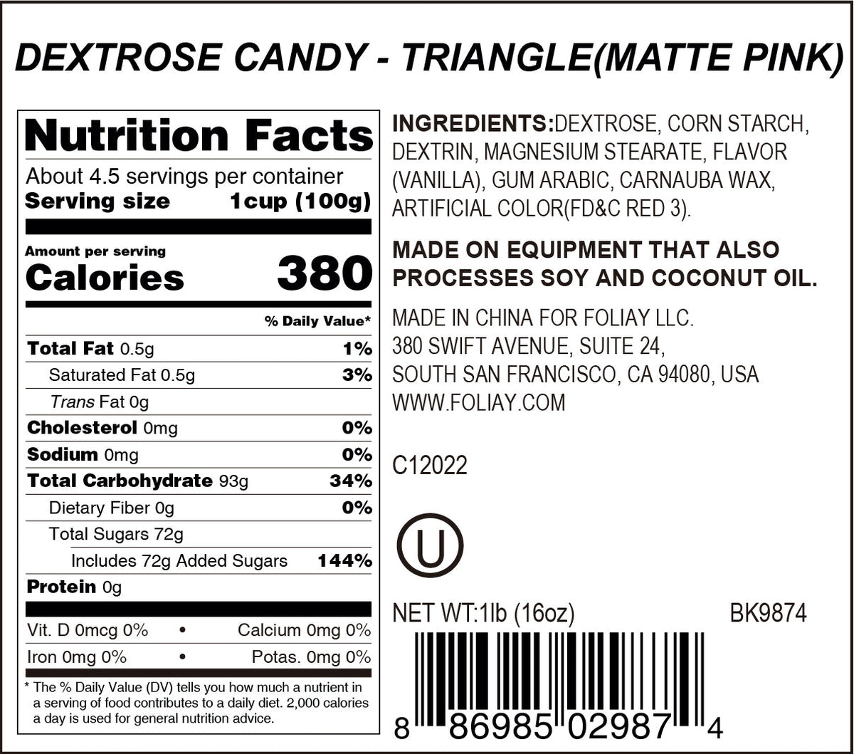 Pink Triangle Candy Sprinkles