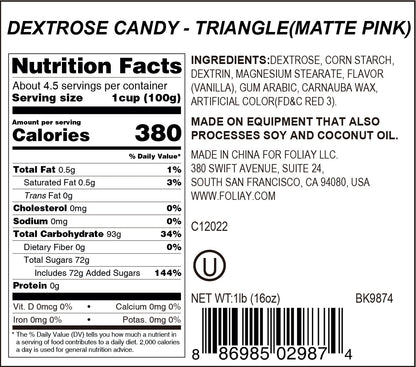 Pink Triangle Candy Sprinkles
