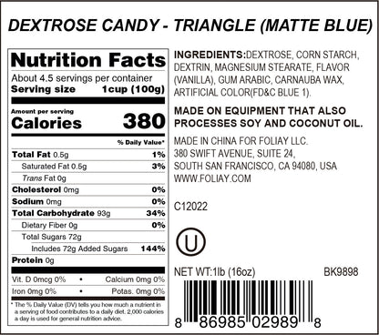 Blue Triangle Candy Sprinkles