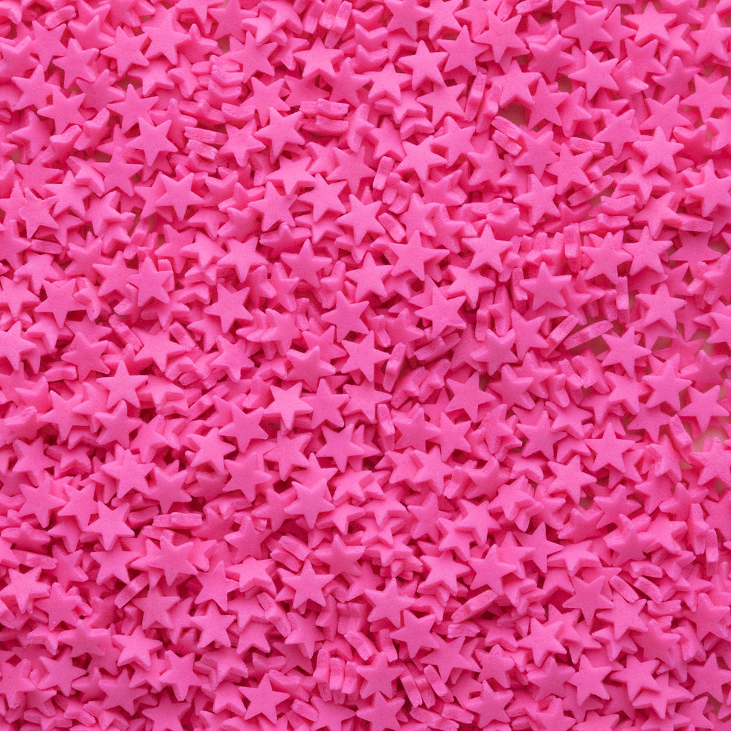 Pink Stars Quin Confetti Sprinkles