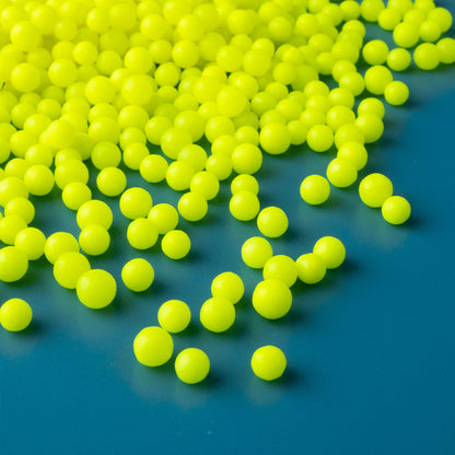 Neon Yellow Glow In The Dark Sugar Pearls