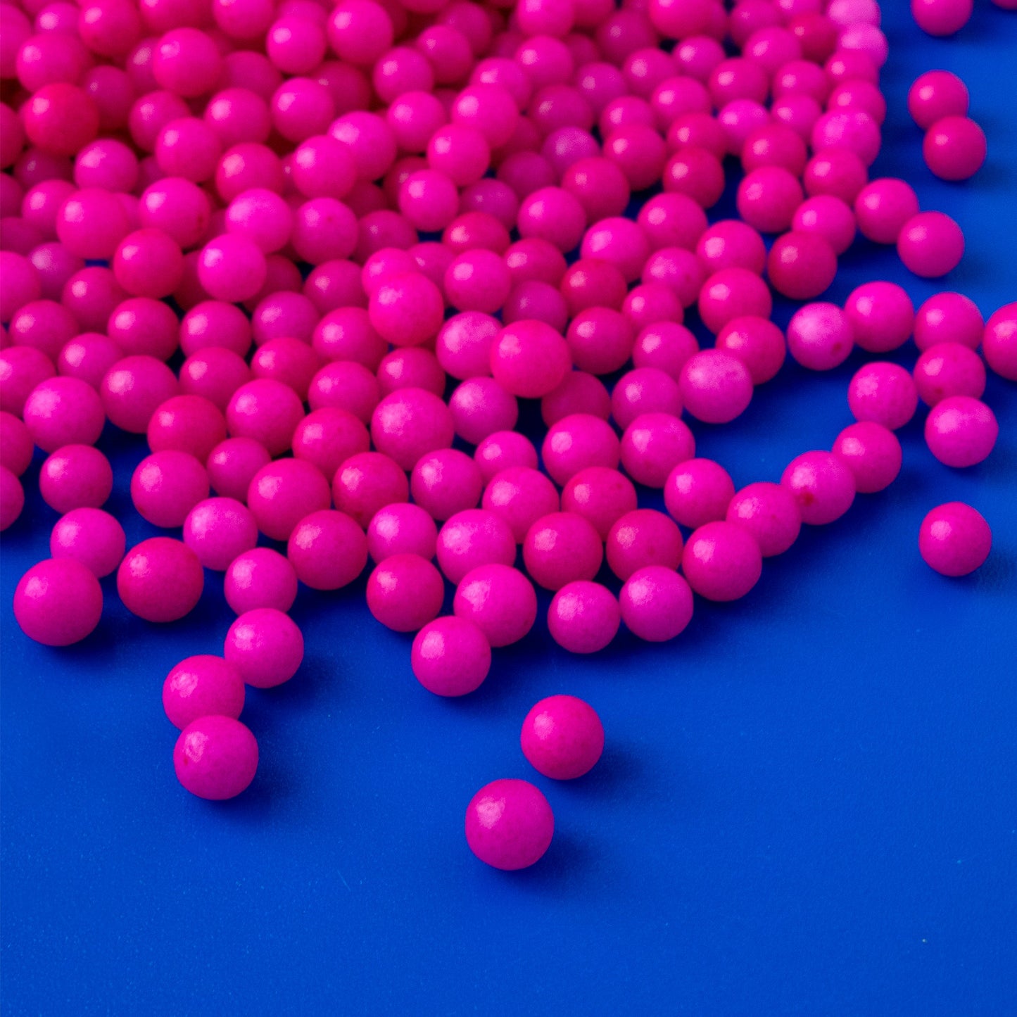 Neon Hot Pink Glow In The Dark Sugar Pearls