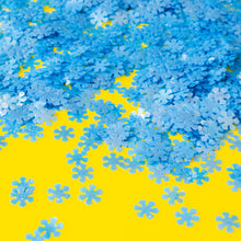 Load image into Gallery viewer, Blue Snowflake Edible Sequins
