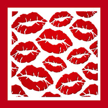 Load image into Gallery viewer, 5.9&quot; x 5.9&quot; Kiss Lips Cookie Stencil
