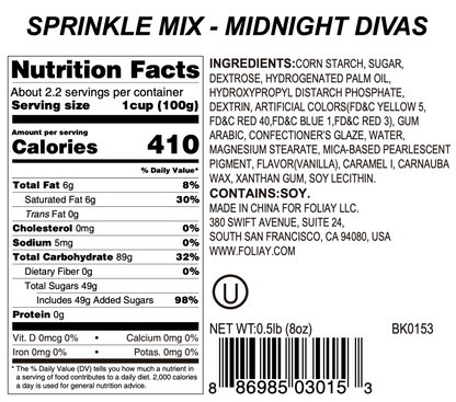 Midnight Divas Sprinkle Mix