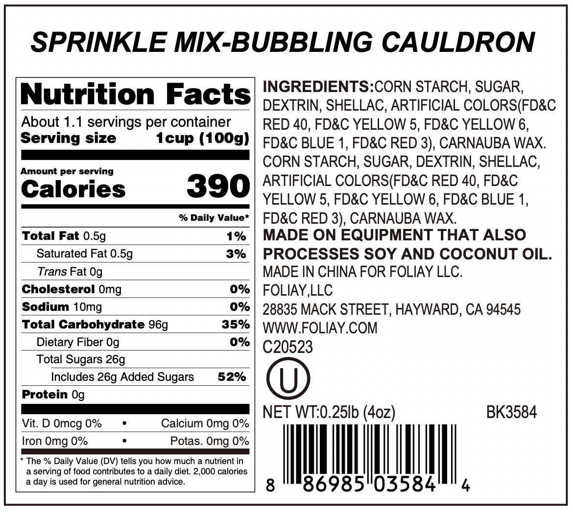 Bubbling Cauldron Nonpareils Mix
