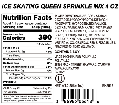 Ice Skating Queen Sprinkle Mix