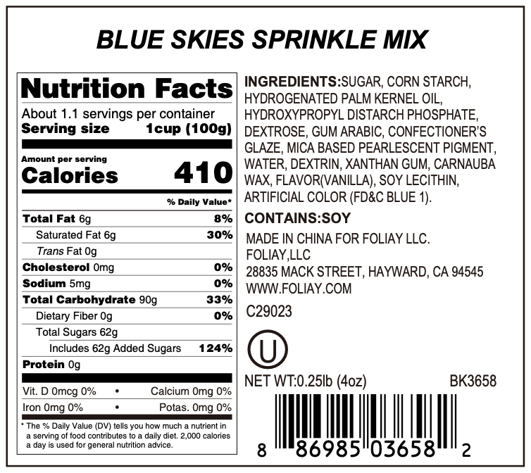 Blue Skies Sprinkle Mix