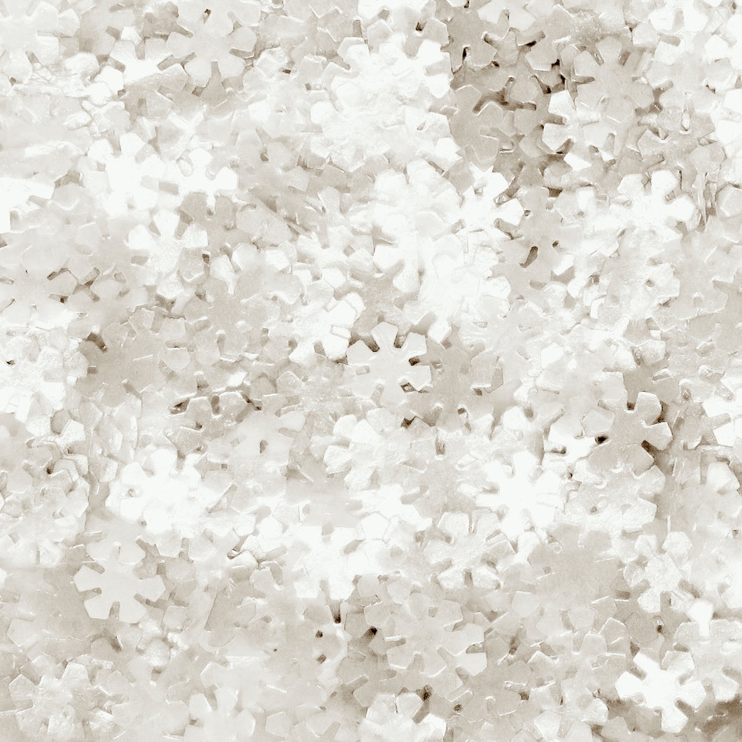White Snowflake Edible Sequins