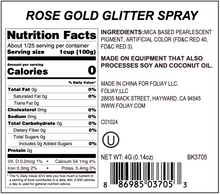 Load image into Gallery viewer, Rose Gold Edible Glitter Spray
